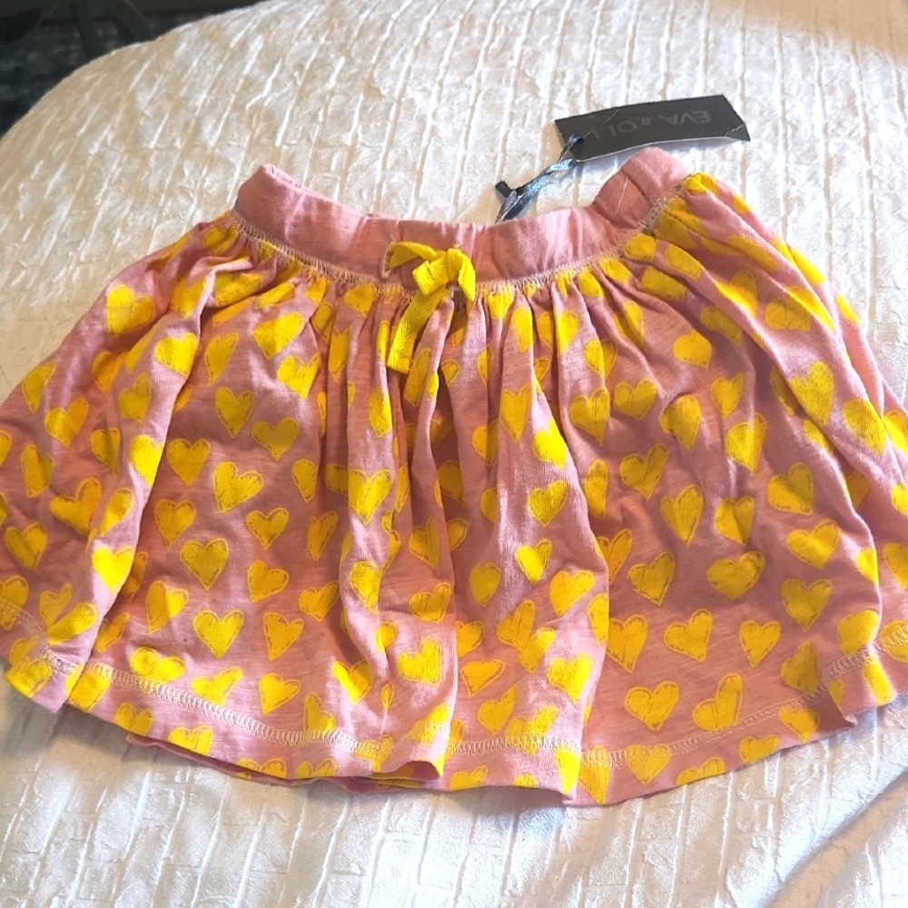 Nwt EVA & OLI hearts Skirt 12m